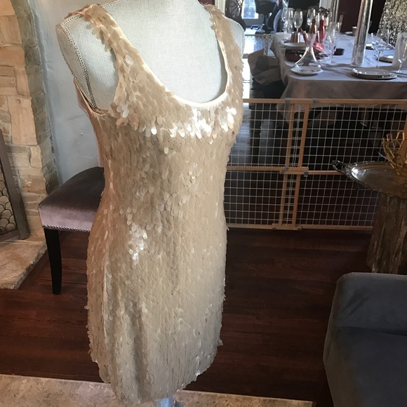 Banana Republic flesh tone beaded dress - Picture 4 of 8
